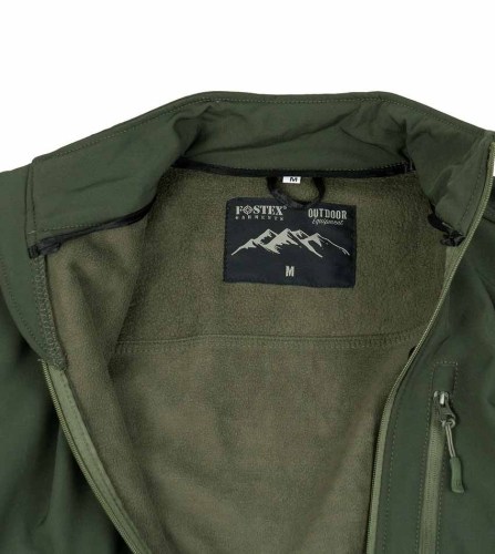 SoftShell Outdoor jacket Olive 100% WaterResisant Fostex