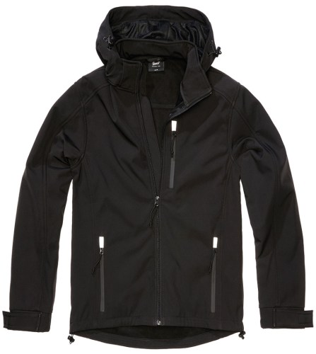 3196.11002 Brandit Hurricane SoftShell Black Jacket