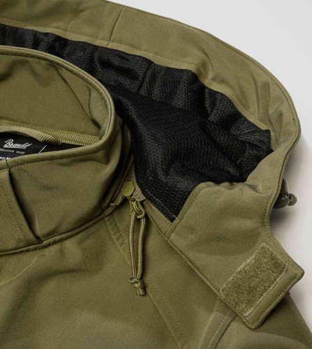3196.11002 Brandit Hurricane SoftShell Black Jacket