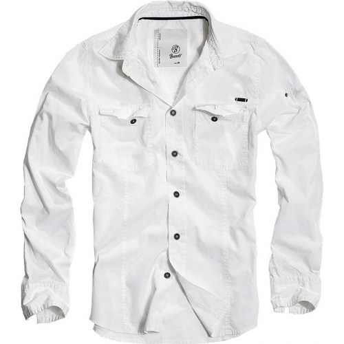 40057 slimfit shirt brandit white