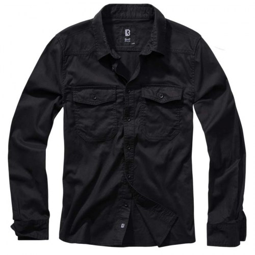 40302 FlanellShirt Black Brandit