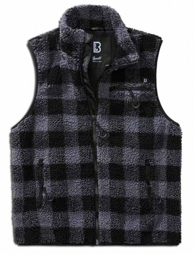 502528 Teddyfleece Vest Grey-Black Brandit