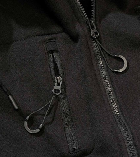 50262 Fleece Ripstop Jacket Black Brandit