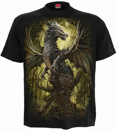 LG226600 Tshirt Oak Dragon Black