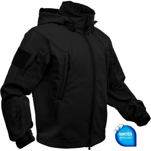 SoftShell Jacket SniperPro Black 100% WaterResisant 101 inc