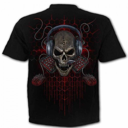 TR464600 Tshirt Pc Gamer Black SpiralDirect