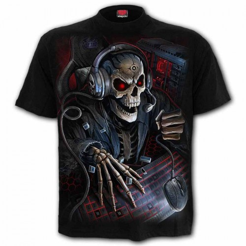 TR464600 Tshirt Pc Gamer Black SpiralDirect