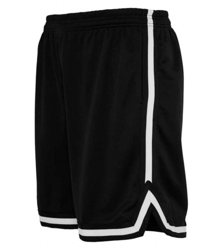 TB243 Stripes mesh Black/White Shorts Urban Classics