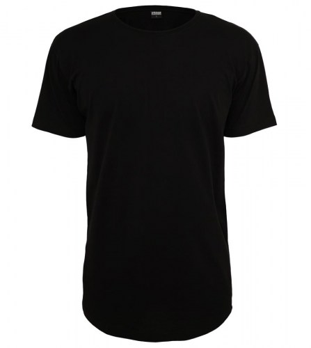 TB638 Tshirt Shaped Long Tee Black Urban Classics