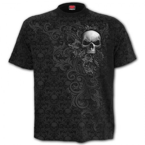 DT267639 Tshirt Skull Scroll Spiral direct