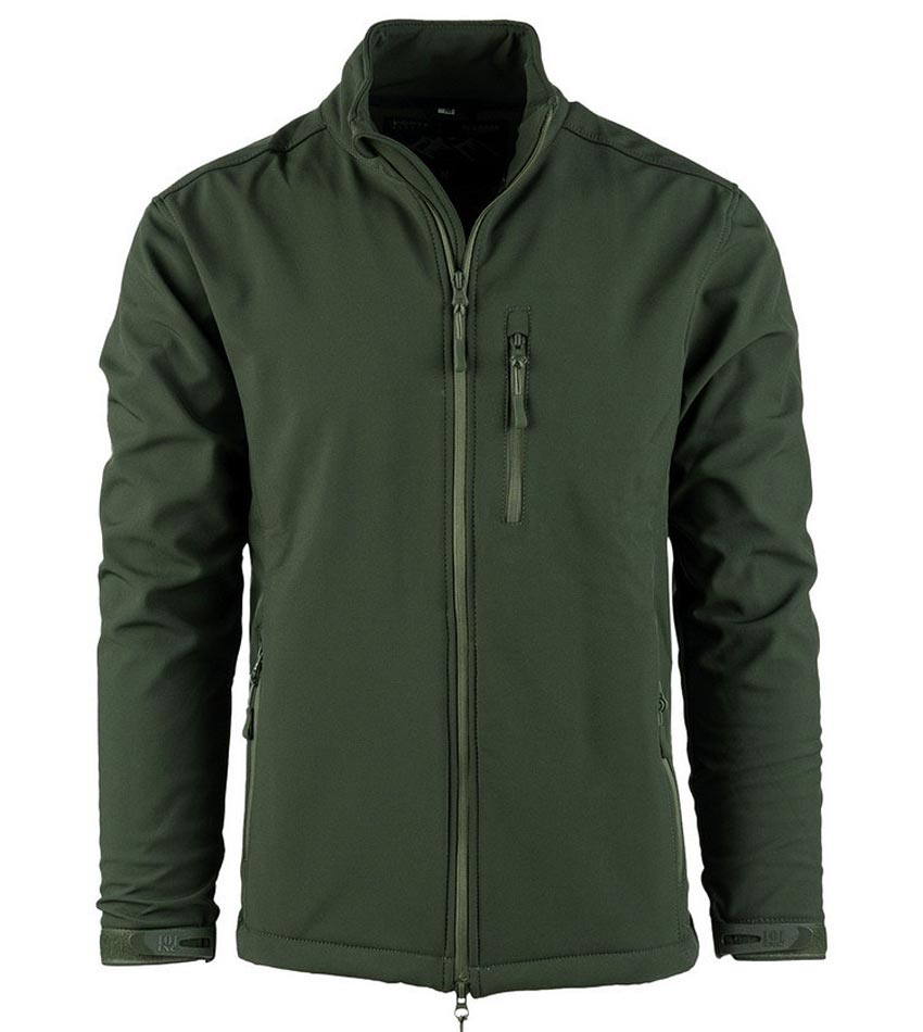 Μπουφάν SoftShell Outdoor Olive 100%Water-Resisant - Image 2