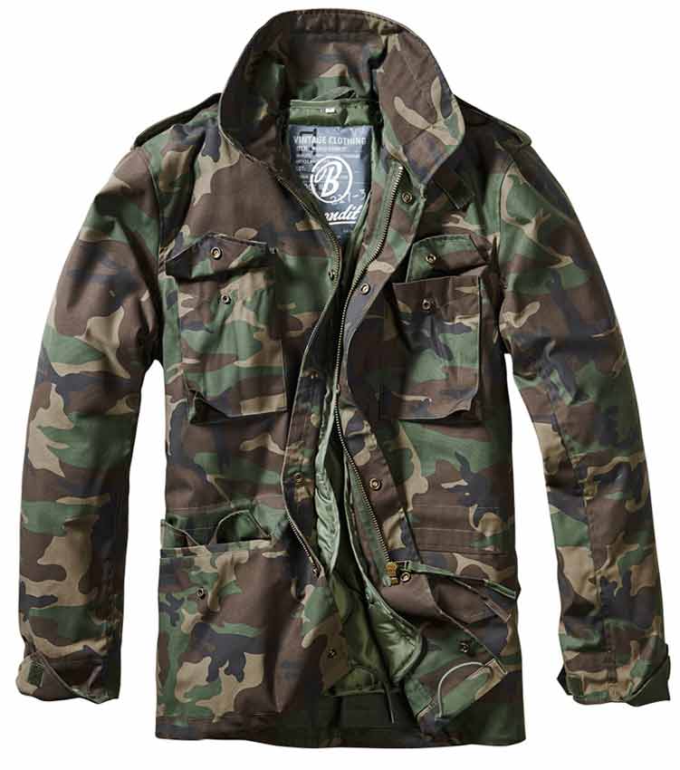 Μπουφάν με κουκούλα M65 Classic Woodland