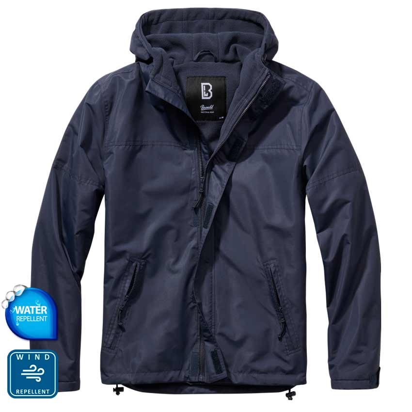 Windbreaker Frontzip NavyBlue Μπουφάν με κουκούλα