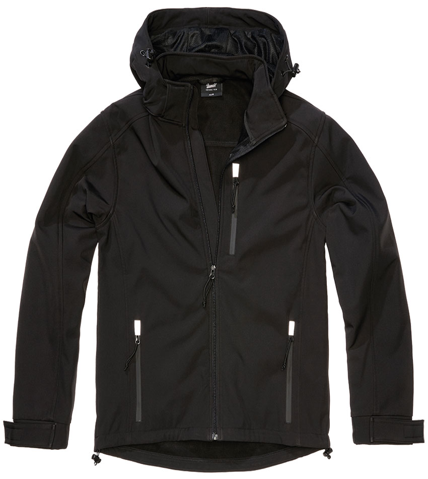 Μπουφάν με κουκούλα Hurricane SoftShell Μαύρο