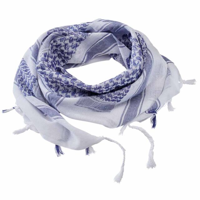 Shemag Scarf - Kufiya Blue-White
