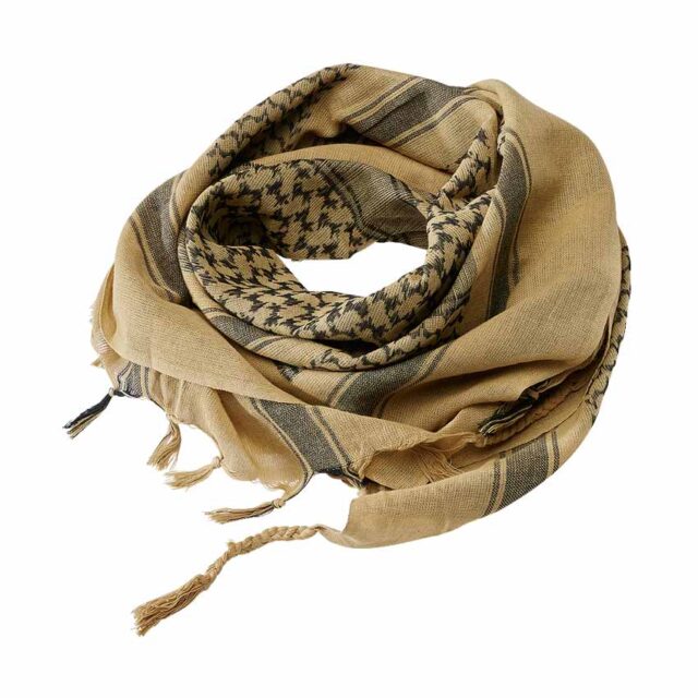 Shemag Scarf - Kufiya Khaki-Black