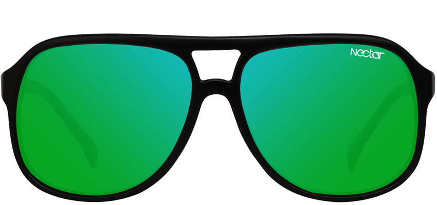 NECTAR USA VEGAS SUNGLASSES POLARIZED BLACK - BLUEGREEN - Image 2